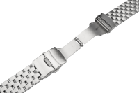 Verschlussuhrarmband Edelstahl massiv