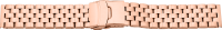 Verschlussuhrarmband Edelstahl massiv ros&eacute;