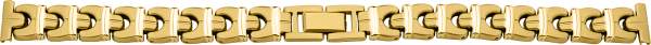 Stainless Steel Link Bracelet Gold