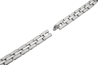 folded metal band stainless steel
