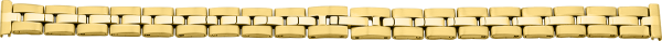 Verschlussuhrarmband Edelstahl gold