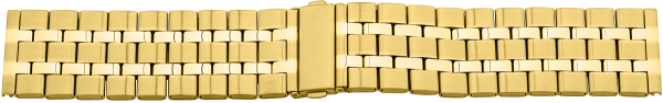 folded metal band stainless steel gold