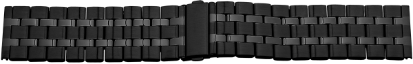 Verschlussuhrarmband Edelstahl anthrazit