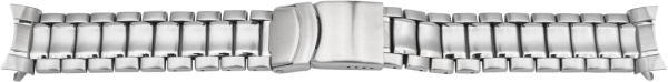 Verschlussuhrarmband Edelstahl runder Ansto&szlig;