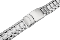 Verschlussuhrarmband Edelstahl runder Anstoß