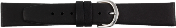 leather watch strap black