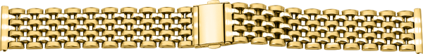 folded metal band stainless steel gold