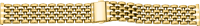 folded metal band stainless steel gold