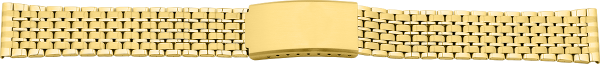Verschlussuhrarmband Edelstahl gold