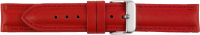 leather watch strap red