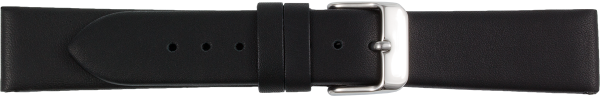 leather watch strap black