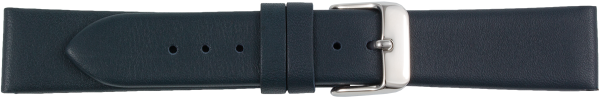 Lederuhrarmband dunkelblau