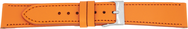 PREMIUM Lederuhrarmband orange
