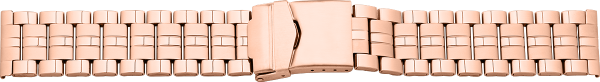 Verschlussuhrarmband Edelstahl ros&eacute;