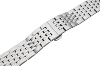 Verschlussuhrarmband Edelstahl massiv