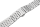 Verschlussuhrarmband Edelstahl massiv