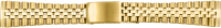 folded metal band stainless steel gold