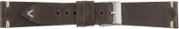 PREMIUM Lederuhrarmband dunkelbraun