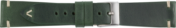 PREMIUM Lederuhrarmband gr&uuml;n