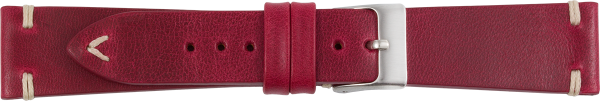PREMIUM Lederuhrarmband rot