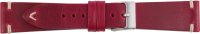 PREMIUM leather watchstrap red