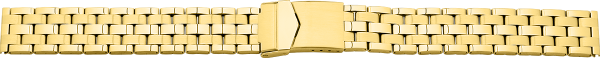 Verschlussuhrarmband Edelstahl gold XL
