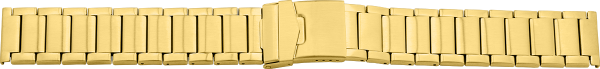 folded metal band stainless steel gold XL