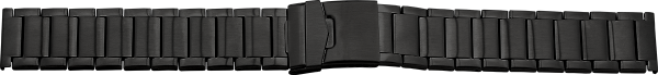 Verschlussuhrarmband Edelstahl anthrazit XL