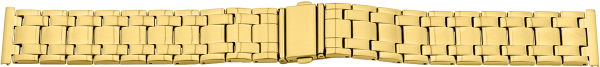 Verschlussuhrarmband Edelstahl gold XL