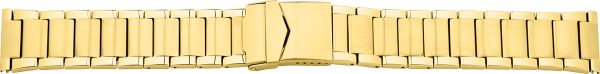 Verschlussuhrarmband Edelstahl gold XL