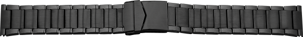 Verschlussuhrarmband Edelstahl anthrazit