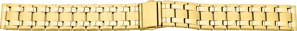 Verschlussuhrarmband Edelstahl gold XL