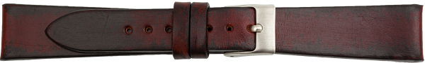 PREMIUM Lederuhrarmband handveredelt bordeaux rot