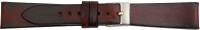PREMIUM leather watchstrap refined by hand burgundy red