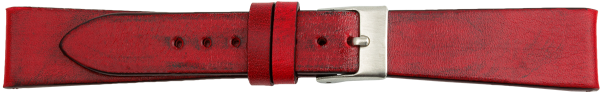 PREMIUM Lederuhrarmband handveredelt rot