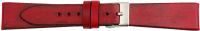 PREMIUM leather watchstrap refined by hand red