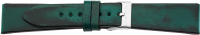 PREMIUM leather watchstrap refined by hand turquoise green