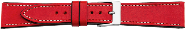 PREMIUM Lederuhrarmband rot