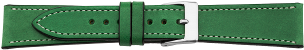PREMIUM Lederuhrarmband gr&uuml;n