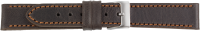 PREMIUM leather watchstrap dark brown