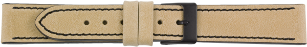 PREMIUM Lederuhrarmband beige