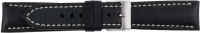 PREMIUM Lederuhrarmband schwarz