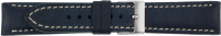 PREMIUM Lederuhrarmband dunkelblau