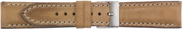 PREMIUM Lederuhrarmband sand