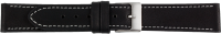 PREMIUM Lederuhrarmband schwarz