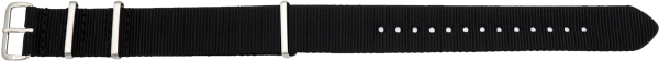 nylon watch band nato black
