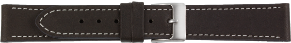 PREMIUM Lederuhrarmband dunkelbraun