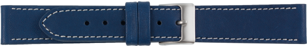 PREMIUM Lederuhrarmband blau