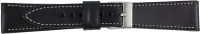 PREMIUM Lederuhrarmband schwarz