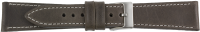 PREMIUM Lederuhrarmband dunkelbraun